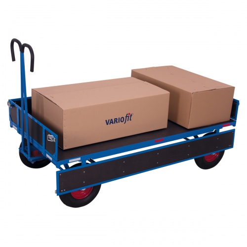 VARIOfit Handpritschenwagen mit Bordwand Luft-/ Vollgummibereifung bis 1250kg Traglast