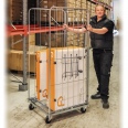 Kongamek Rollcontainer verzinkt mit 3 Gitterwänden, wahlweise mit Bremse-small