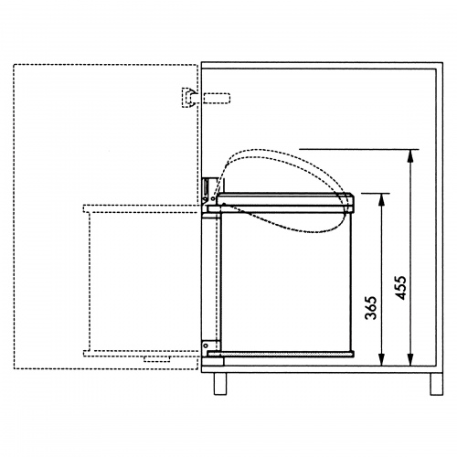 Hailo Einbau Abfallsammler Compact-Box M Weiß