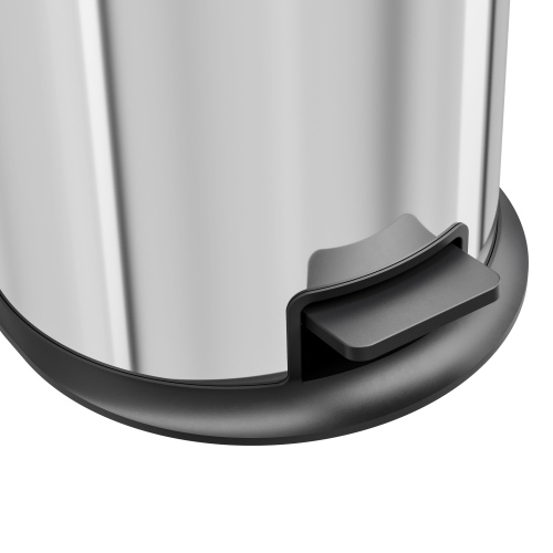 Hailo Pure M Tret-Abfalleimer Edelstahl