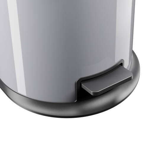Hailo Pure M Tret-Abfalleimer Silber