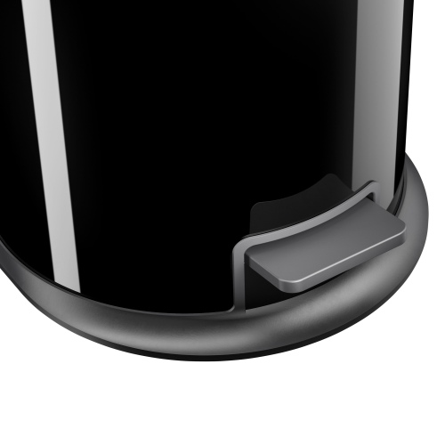 Hailo Pure M Tret-Abfalleimer Schwarz