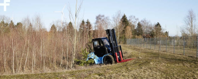 Hanselifter Geländestapler HLRT35-XF Tragkraft 3500kg