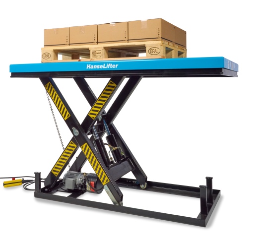 Hanselifter Stationärer Scherenhubtisch HIW bis Hubhöhe 1400mm Tragkraft 4000kg