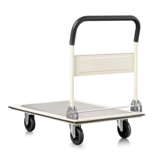 Pallit Schiebebügelwagen Carry in Weiß Tragkraft 300kg
