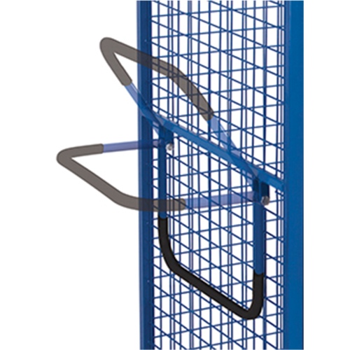 VARIOfit Etagenwagen, außen vergittert mit Flügeltür und Ladefläche