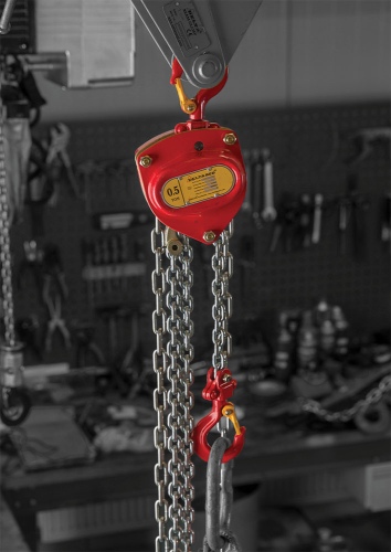 Delta Rot Premium Stirnradkettenzug optional mit Überlastschutz Tragkraft 0,5-30t Länge 3-10m
