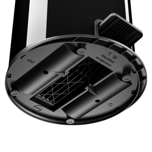 Hailo Pure M Tret-Abfalleimer Schwarz