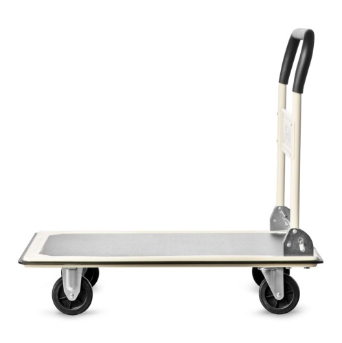 Pallit Schiebebügelwagen Carry in Weiß Tragkraft 300kg