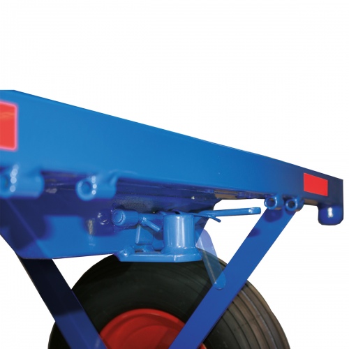 VARIOfit Handpritschenwagen mit Bordwand und Vollgummibereifung, bis 1250kg Traglast 1185x780mm