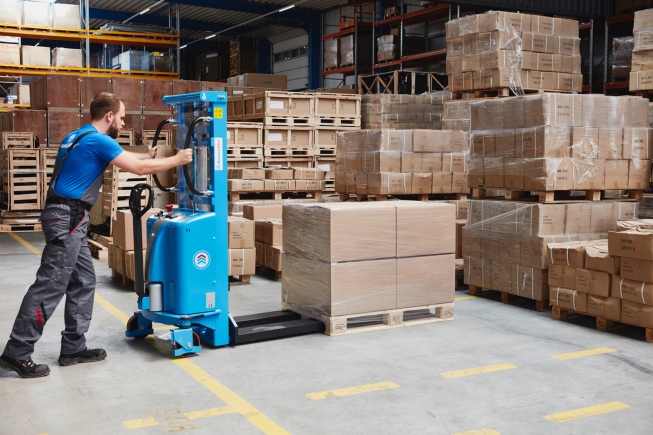 Hanselifter Hochhubwagen SDJ10 Tragkraft 1000kg Hubhöhe bis 3000mm