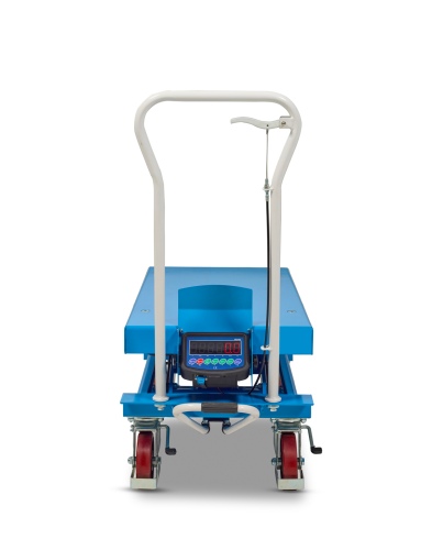Hanselifter manueller mobiler Hubtisch mit Waage SPA500W Hubhöhe 12020mm Tragkraft 500kg