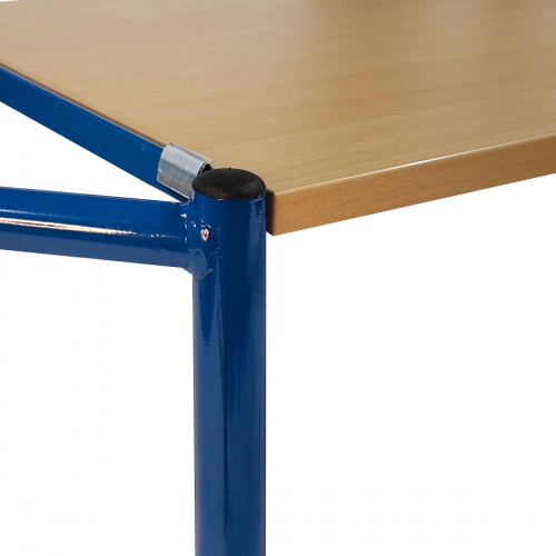Protaurus Tischwagen mit Bordkante 2 Ladeflächen und waagerechtem Schiebegriff 1000x600mm