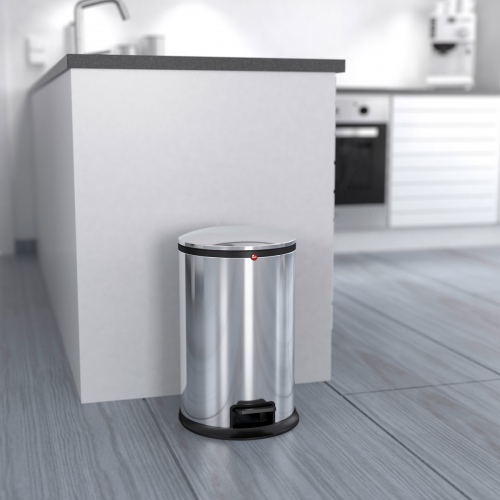 Hailo Pure M Tret-Abfalleimer Schwarz