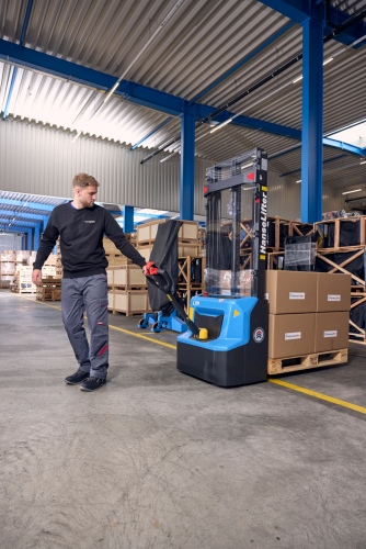 HanseLifter Deichselstapler Easy-DH12-Li bis max. Hubhöhe 3600 mm Tragfähigkeit 1200 kg