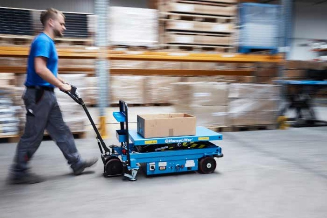 Hanselifter elektrischer Hubtischwagen E-SPA500 Hubhöhe 535mm Tragkraft 500kg