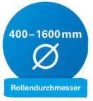 HanseLifter Rollendurchmesser von 400-1600 mm
