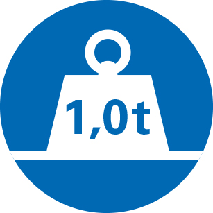 Tragfähigkeit bis 1.0 Tonnen Tragfähigkeit bis 1.0 Tonnen