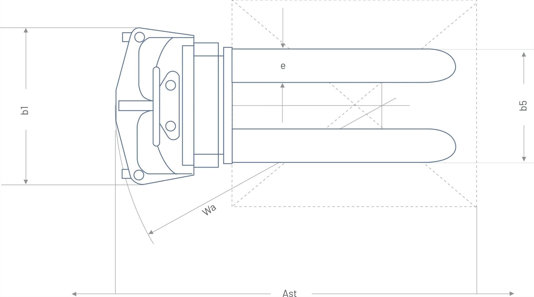 Pallit Halbelektrischer Hochhubwagen SEMI Skizze 02