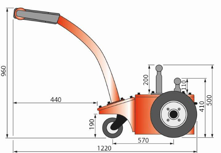 Schefer Mietstapler Elektroschlepper ES Premium Zeichnung 01