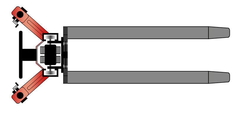 Schefer geländegängiger Gabelhubwagen GGH Skizze 01