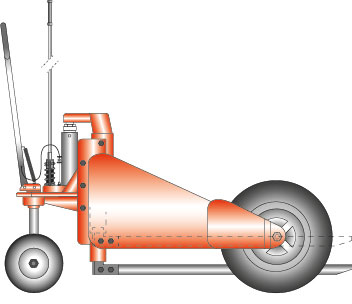 Schefer geländegängiger Gabelhubwagen GGH Skizze 01