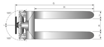 Schefer Mietstapler Scherenhubwagnen SHW Primus 15 E Zeichnung 02