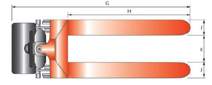Schefer Mietstapler Scherenhubwagnen SHW Primus 15 E Zeichnung 02