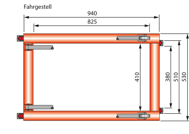 Schefer mobiler hubtisch SHWI Premium Edelstahl
