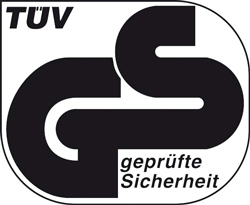 TÜV/GS geprüfte Sicherheit
